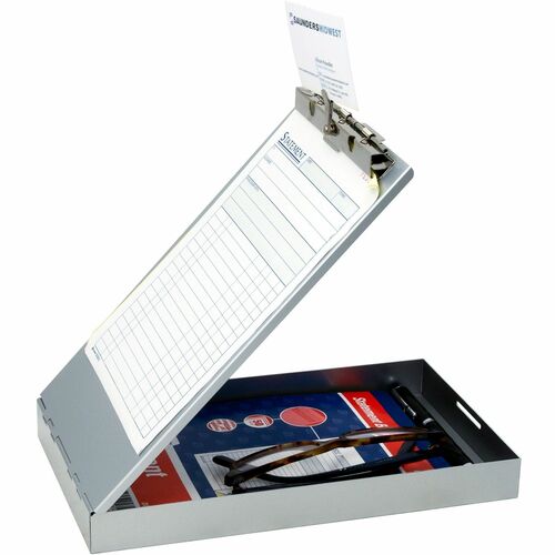 Saunders RediRite Aluminum Storage Clipboard 8 1/2" x 11" Aluminum