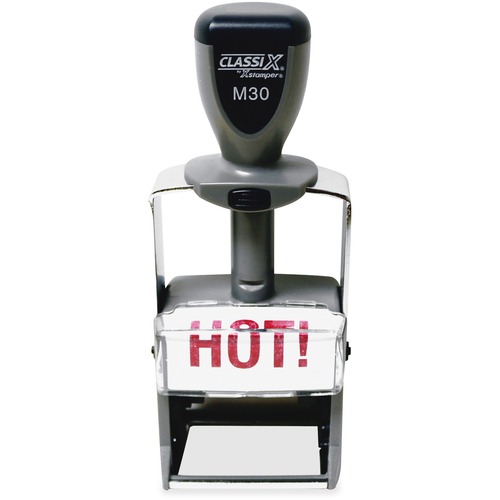 Xstamper ClassiX Selfinking Steel Message Stamp Message Stamp 0.94