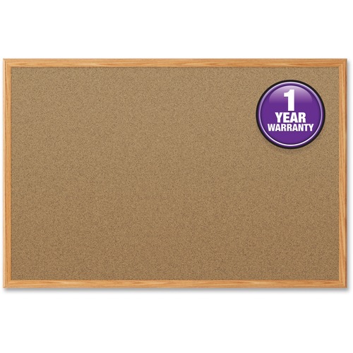 Mead Classic Cork Bulletin Board 36" Height x 24" Width Natural Cork Surface Selfhealing