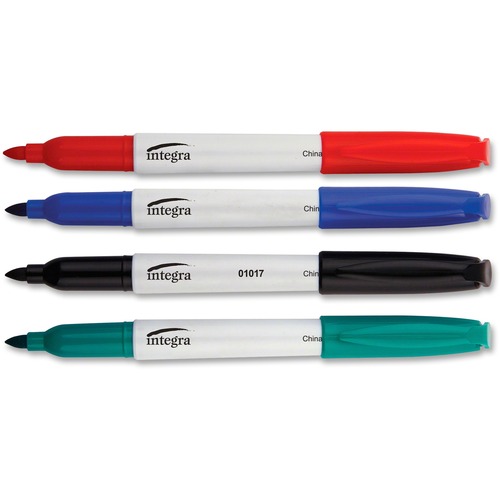 Integra Bullet Tip Dryerase Whiteboard Marker Set Bullet Marker
