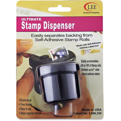 40100 Lee Ultimate Stamp Dispenser Black Postage Stamp Dispensers