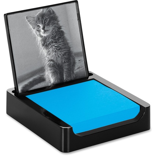 Postit® Note Holder with Photo Frame, Black Eakes Office Solutions
