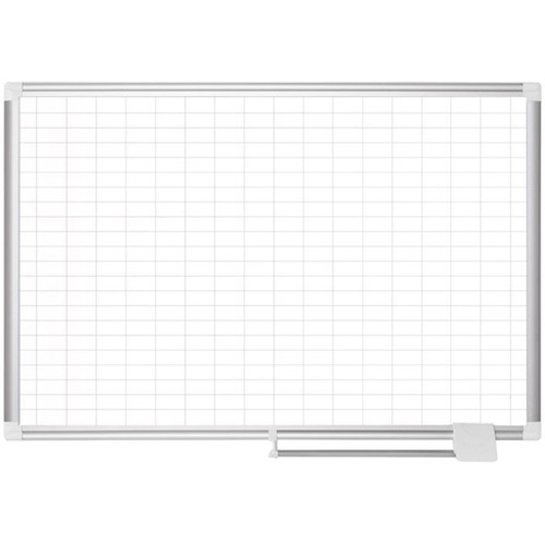 MasterVision Dryerase Planning Board Pure White, Aluminum Porcelain 48" Height x