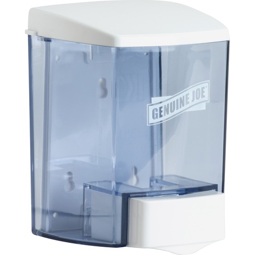 Genuine Joe 30 oz Soap Dispenser Manual 30 fl oz Capacity Seethrough Tank, Water