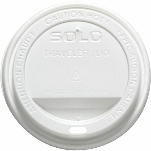 Solo Cup Traveler Dome Hot Cup Lids Dome 1000 / Carton White