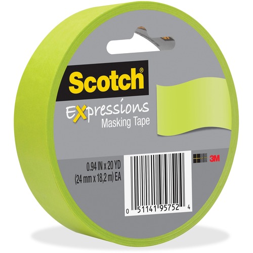 Scotch Expressions Masking Tape 20 yd Length x 0.94" Width 1 / Roll