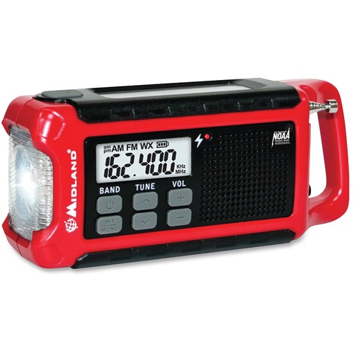 Midland ER210 E+Ready Compact Emergency Crank Weather Radio with NOAA