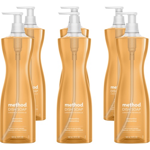 Method Dish Soap For Dish, Sink 18 fl oz (0.6 quart) Clementine