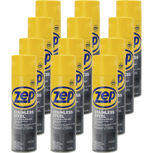 Zep Stainless Steel Polish Spray 14 fl oz (0.4 quart) 12 / Carton