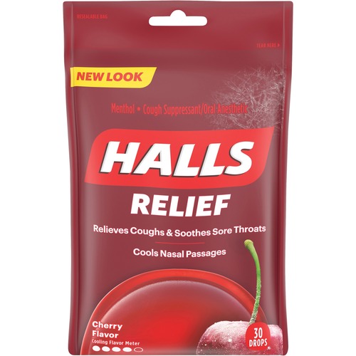 Cadbury Halls HoneyLemon Cough Drops For Sore Throat, Cough, Nasal