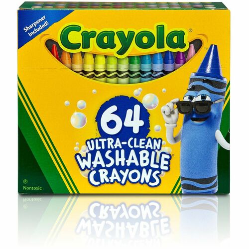 Crayola Washable Crayons Assorted 64 / Pack