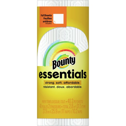 Bounty Essentials Full Sheet Paper Towel Rolls Paper Towels Procter