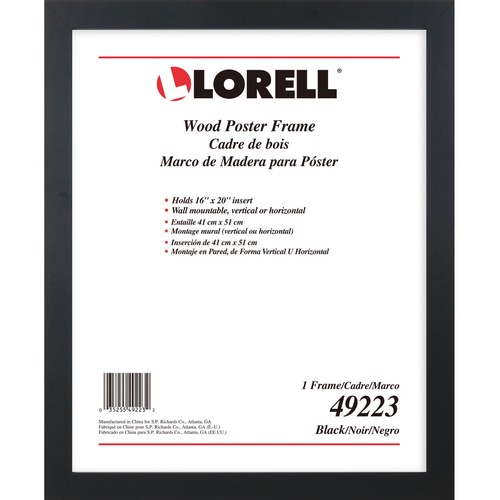 Lorell Poster Frame 16" x 20" Frame Size Rectangle Horizontal