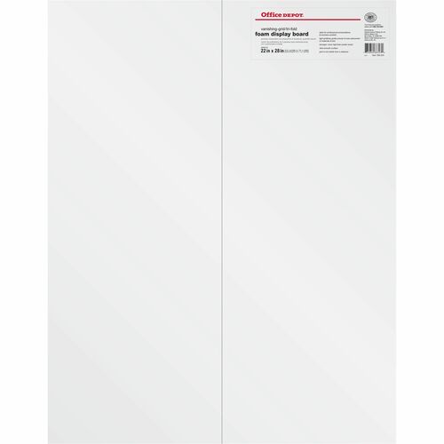 Office Depot® Brand Vanishing Grid Presentation TriFold Foam Board, 22