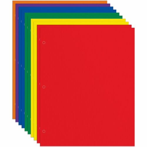 Office Depot® Brand 2Pocket SchoolGrade Paper Folders, Letter Size, Assorted Colors, Pack Of