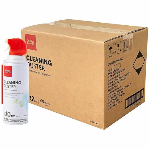 Office Depot® Brand Cleaning Duster, 10 Oz., Pack of 12 Cans