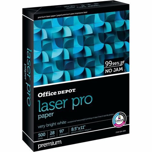 Office Depot® Brand Laser Pro Paper, Letter Size (8 1/2" x 11"), 28 Lb