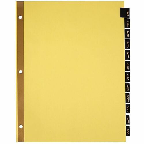 Office Depot; Brand Preprinted Index Tab Dividers, JanDec Tab