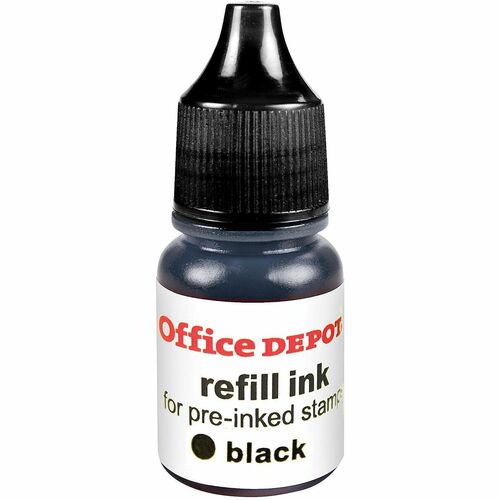 Office Depot® Brand PreInk Refill Ink, Black, Pack Of 2 Refills
