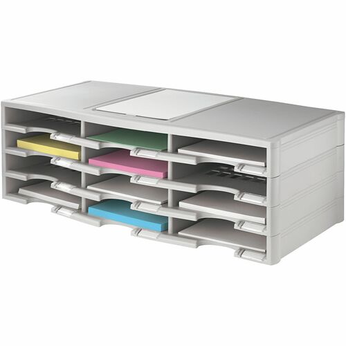 Office Depot® Brand Stackable Plastic Literature Organizer, 12