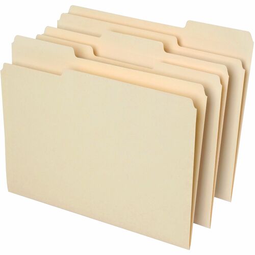 Office Depot® Brand File Folders, 1/3 Cut, Letter Size, 30 Recycled