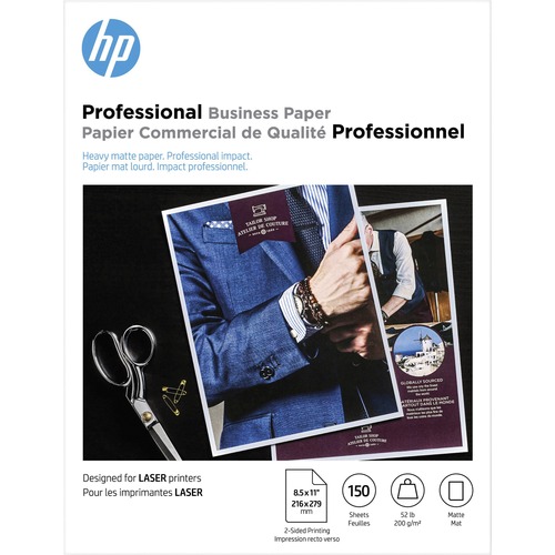 HP Laser Brochure/Flyer Paper Letter 8 1/2" x 11" 52 lb Basis