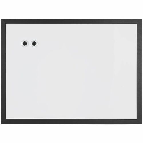 Realspace™ DryErase Whiteboard, 24" x 36" , Black Finish
