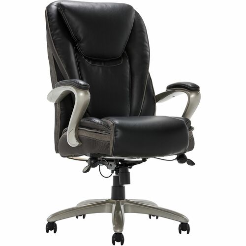 Serta® Smart Layers™ Hensley Big & Tall Ergonomic Bonded Leather HighBack Office Chair, Black