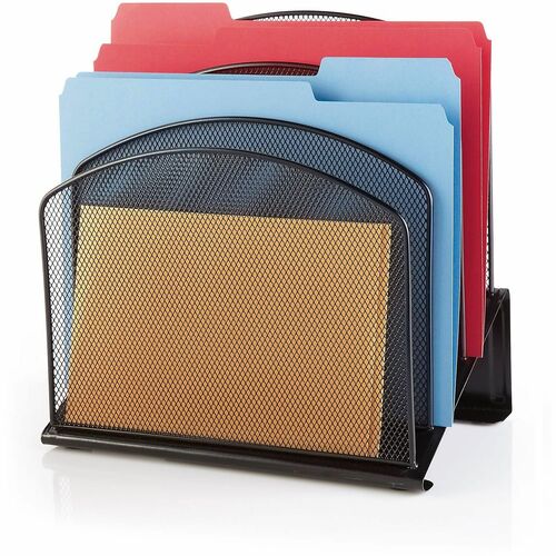 Office Depot® Brand Mesh Incline Sorter, Black File