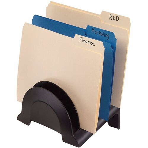 Office Depot® Brand Incline Sorter, 6 Compartments, Black File