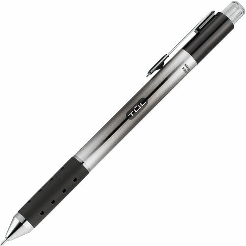 TUL® GL Series Retractable Gel Pens, Needle Point, 0.5 mm, Silver