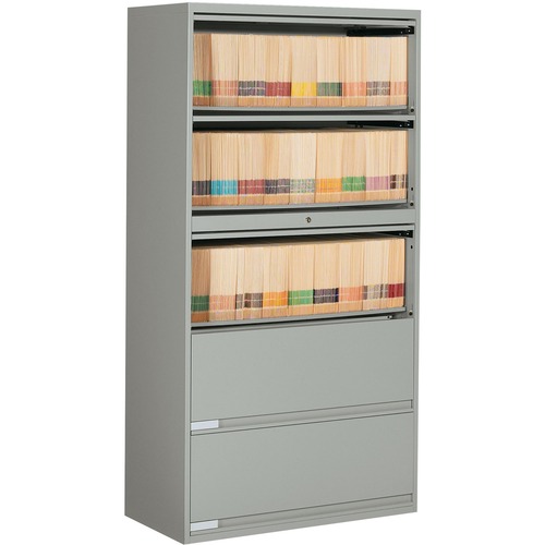 Global 9100series 5drawer End Tab Filing 5 Fixed Shelves