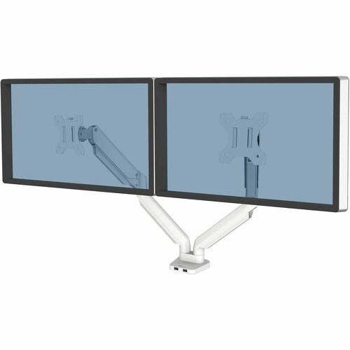 Fellowes Platinum Series Dual Monitor Arm White 2 Display(s
