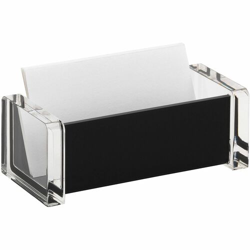 Realspace; Black Acrylic Business Card Holder Business Card Holders Office Depot