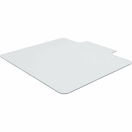 Lorell Glass Chairmat with Lip Carpet Chair Mats Lorell