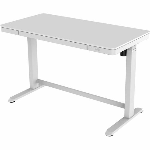 Realspace® Electric HeightAdjustable Standing Desk, 48" White
