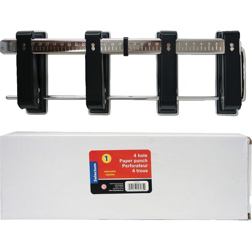 StanleyBostitch Manual Hole Punch 4 Punch Head(s) 13 Sheet Mills
