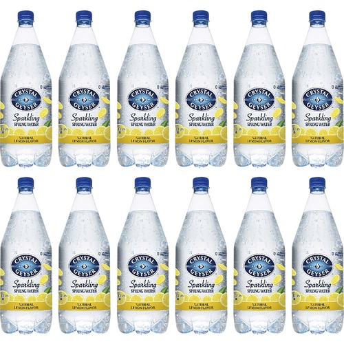 Crystal Geyser Natural Lemon Sparkling Spring Water ReadytoDrink