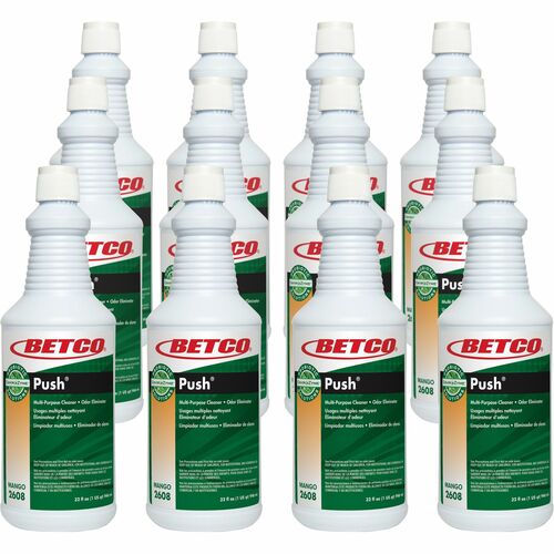 Betco BioActive Solutions Push Cleaner Concentrate Mango Scent 12