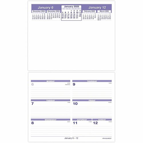 AtAGlance FlipAWeek Desk Calendar Refill Calendars & Refills