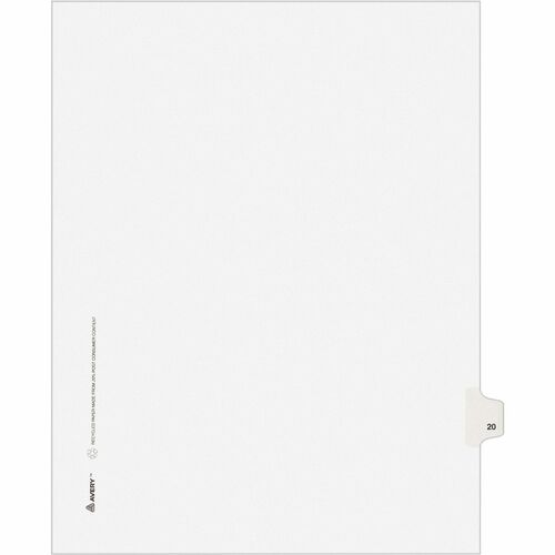Avery® Individual Legal Exhibit Dividers Avery Style 1 Printed Tab