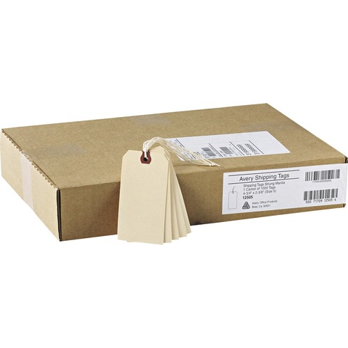 Avery® Strung Manila Shipping Tags 9 4.75" Length x 2.37" Width
