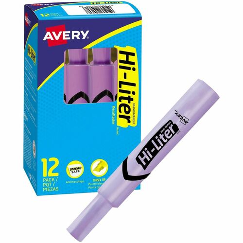 Avery® Desk Style Highlighters Chisel Marker Point Style