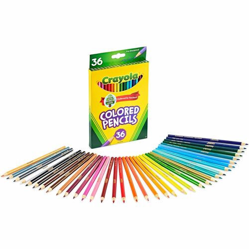Crayola Presharpened Colored Pencils 3.3 mm Lead Diameter Assorted