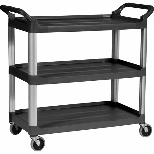 Rubbermaid Commercial 3Shelf Mobile Utility Cart Carts Rubbermaid
