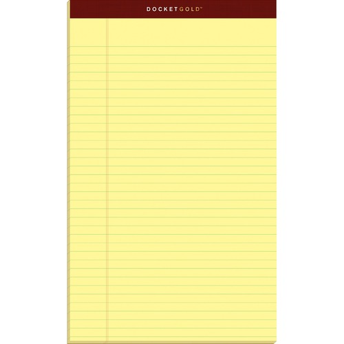 TOPS Docket Gold Legal Pads Legal 50 Sheets Double Stitched 0.