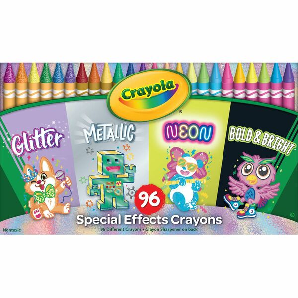 Crayola Special Effects Crayon Set Assorted 96 / Pack
