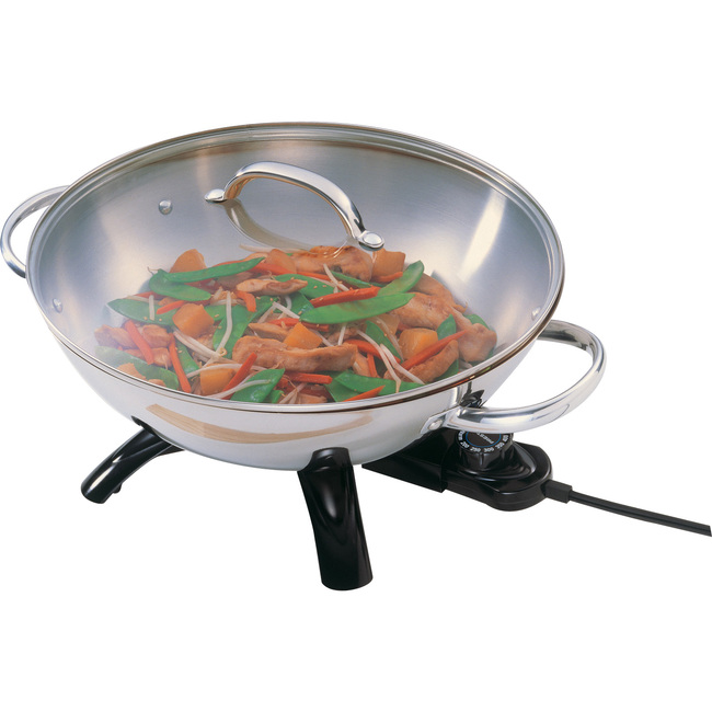 NEW Presto 05900 Electric Wok Skillet Stainless Steel 05900PRESTO 75741059006 eBay