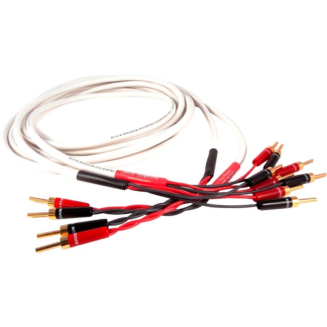 Black Rhodium Jive BiWire Banana Plug Audio Cable Product overview