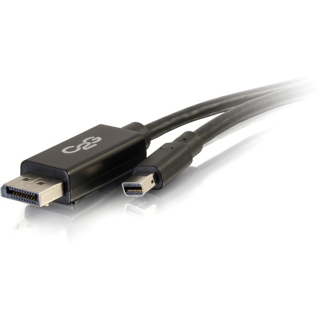C2G 6ft Mini DisplayPort to DisplayPort Adapter Cable 4K 30Hz Black
